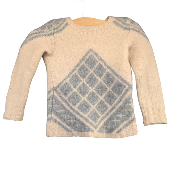 J. Crew With Cashmere Womens Pullover Tile Knit Sweater Tan Gray Small Crew Neck - Picture 1 of 14
